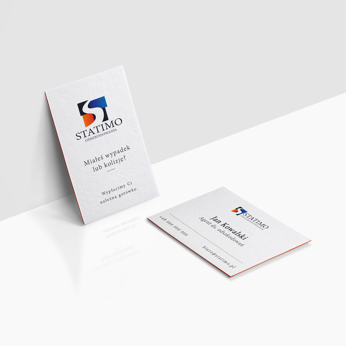 Projektowanie wizytówek odszkodowania ubezpieczenia