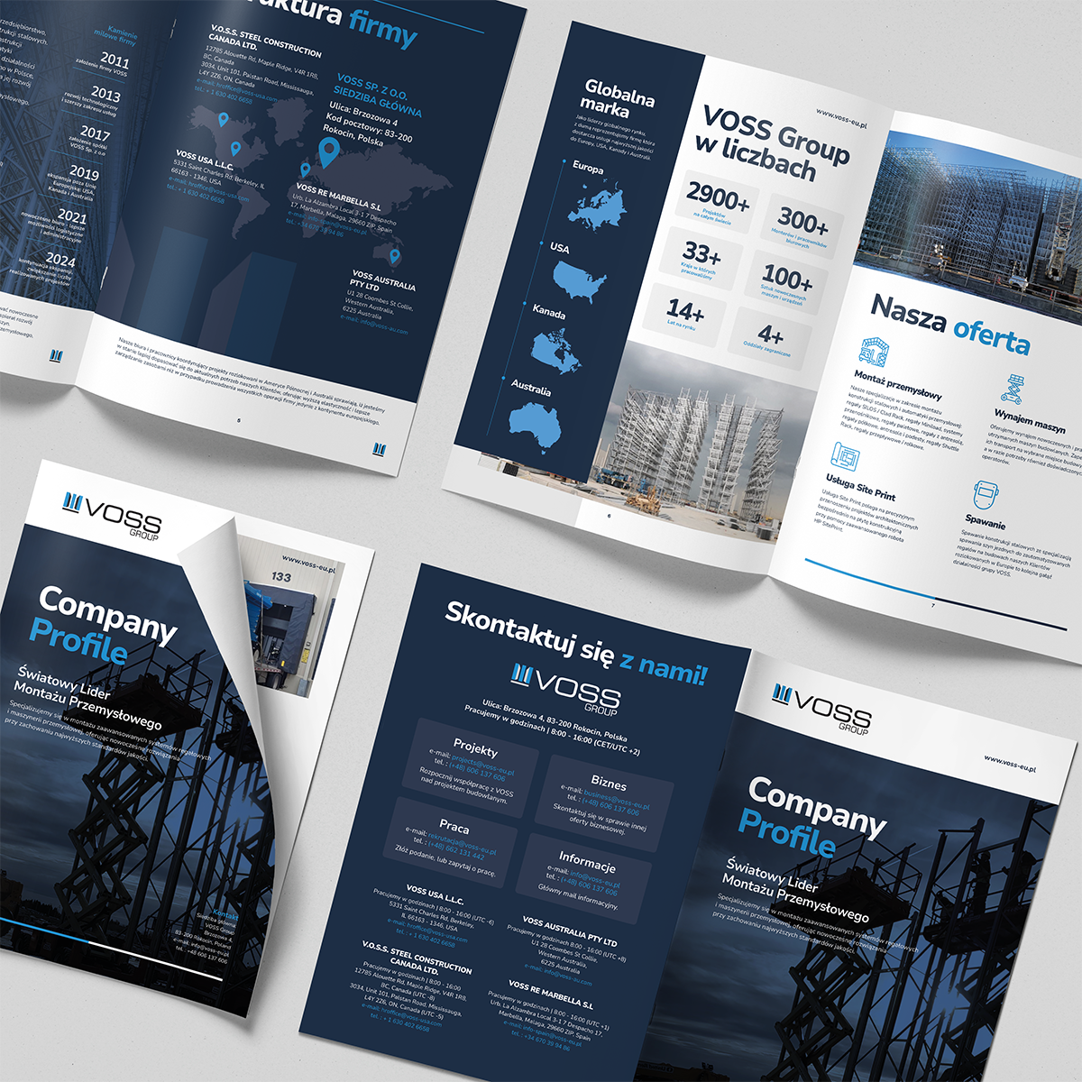 Projekt portfolio firmy | Company profilen VOSS SP. Z O.O. :: Obcykane